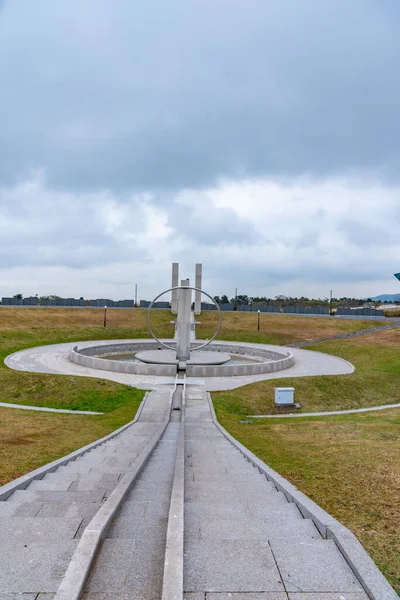 Пам Ятник Жертвам Повстання Чеджу Квітня Парку Миру Республіці Корея — стокове фото