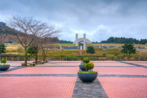 Gedenkteken Voor Slachtoffers Van Jeju Opstand April Vredespark Republiek Korea — Stockfoto