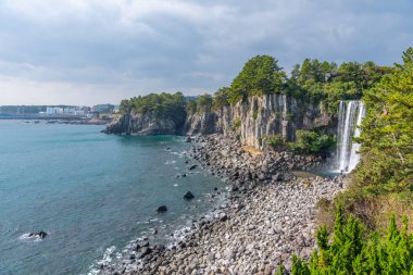 Jeongbang Kore Cumhuriyeti 'nde Seogwipo yakınlarında düştü.