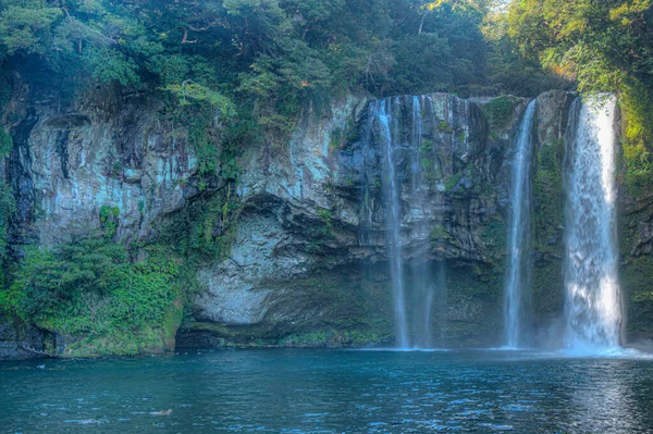 Cheonjiyeon Waterfall Seogwipo Korejská Republika — Stock fotografie