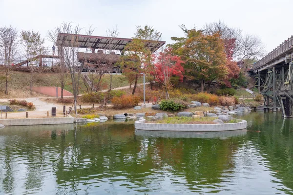 Pond Imjingak Unification Park Republic Korea — Stock Photo, Image