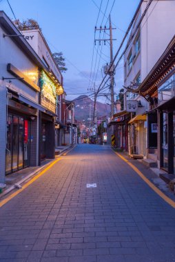 Kore Cumhuriyeti, Seul 'ün merkezinde boş bir cadde.