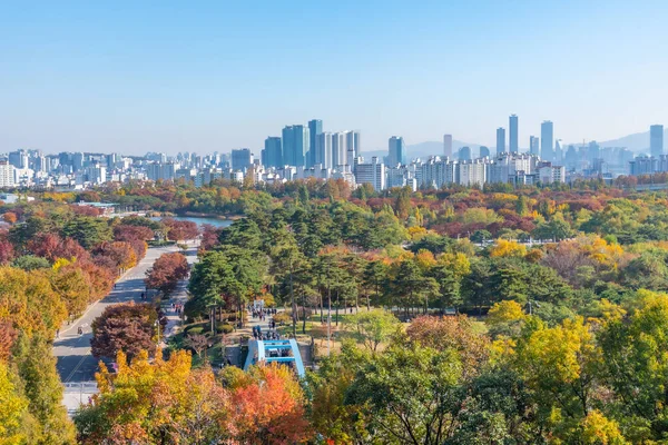 Downtown Seoul Vista Dietro Peace Park Repubblica Corea — Foto Stock