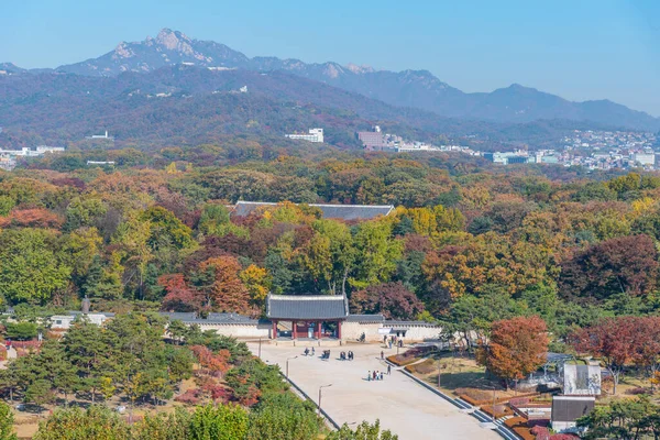 Luftaufnahme Des Jongmyo Schreins Seoul Südkorea — Stockfoto