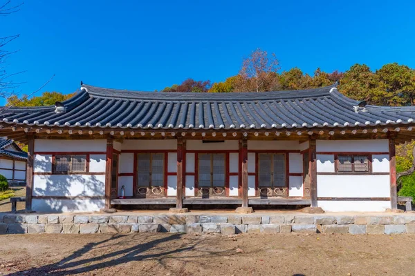 Исторические Дома Крепости Бусосансон Пуё Республика Корея — стоковое фото
