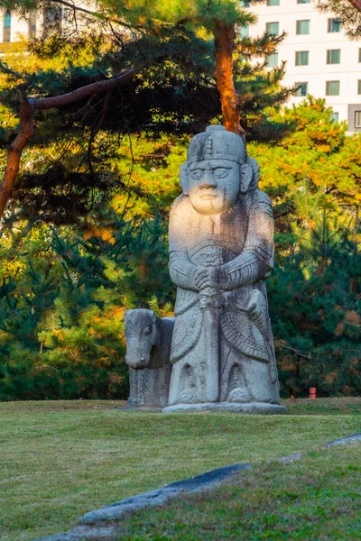 Stone Sculptures Seolleung Jeongneung Royal Tombs Seoul Republic Korea — Stock Photo, Image