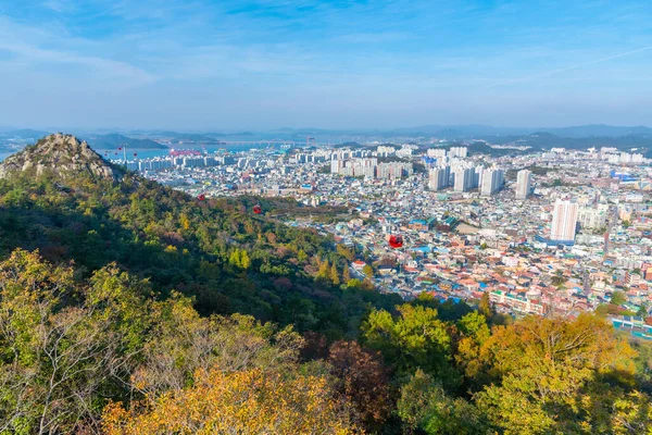 Vista Aérea Mokpo Desde Montaña Yudal República Corea — Foto de Stock