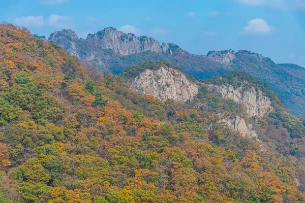 Kore Cumhuriyeti Ndeki Naejangsan Milli Parkı Nın Zirveleri — Stok fotoğraf