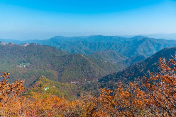 Vue Aérienne Temple Byeongnyeonam Parc National Naejangsan République Corée — Photo