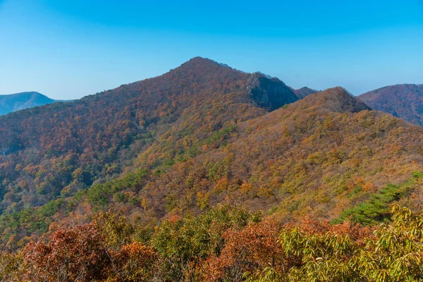 Picos Parque Nacional Naejangsan República Coreia — Fotografia de Stock