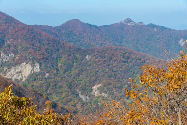 Picos Parque Nacional Naejangsan República Coreia — Fotografia de Stock