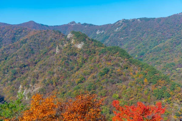 Picos Parque Nacional Naejangsan República Coreia — Fotografia de Stock