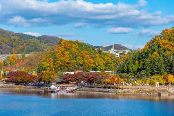 Promeande Riverside Dari Sungai Nakdong Andong Republik Korea — Stok Foto