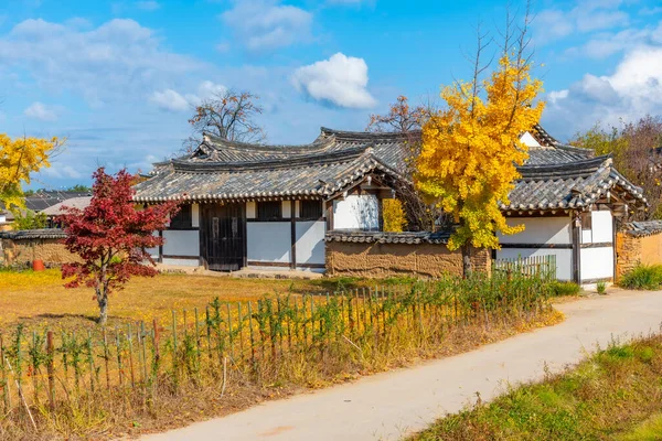 Typische Bauernhäuser Volksdorf Hahoe Der Republik Korea — Stockfoto