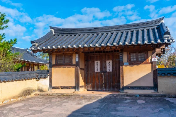 大韩民国Hahoe村的传统住房 — 图库照片