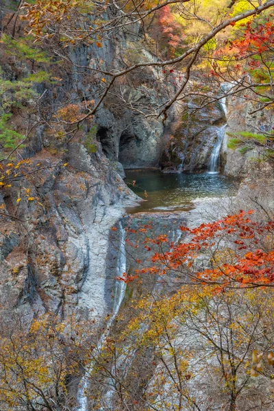 Καταρράκτης Jesam Στο Εθνικό Πάρκο Juwangsan Στη Δημοκρατία Της Κορέας — Φωτογραφία Αρχείου