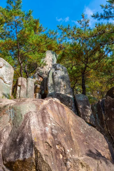 Buda Esculpir Parque Nacional Namsan República Coreia — Fotografia de Stock