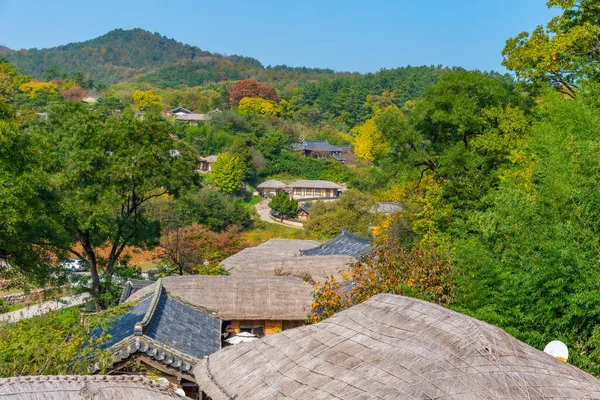 大韩民国杨东民俗村的传统住房 — 图库照片