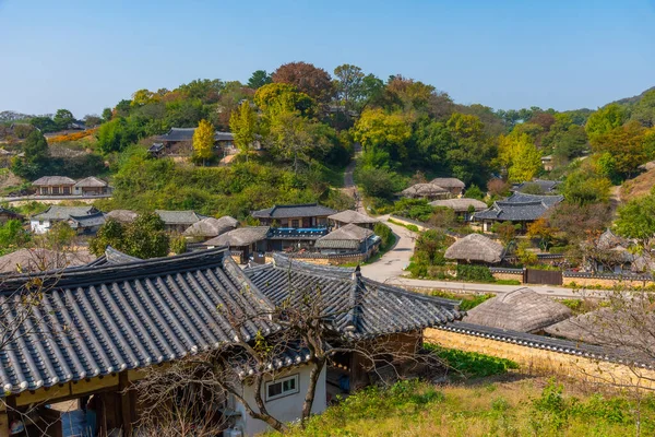 Traditionelle Häuser Volksdorf Yangdong Der Republik Korea — Stockfoto