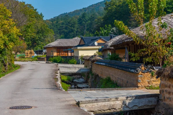 Casas Tradicionales Pueblo Popular Yangdong República Corea — Foto de Stock