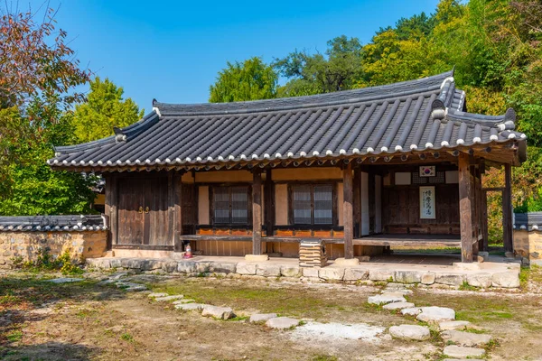 Casas Tradicionais Aldeia Popular Yangdong República Coreia — Fotografia de Stock
