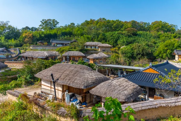 Casas Tradicionais Aldeia Popular Yangdong República Coreia — Fotografia de Stock