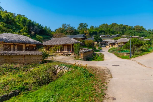 Casas Fazenda Típicas Yangdong Aldeia Popular República Coreia — Fotografia de Stock