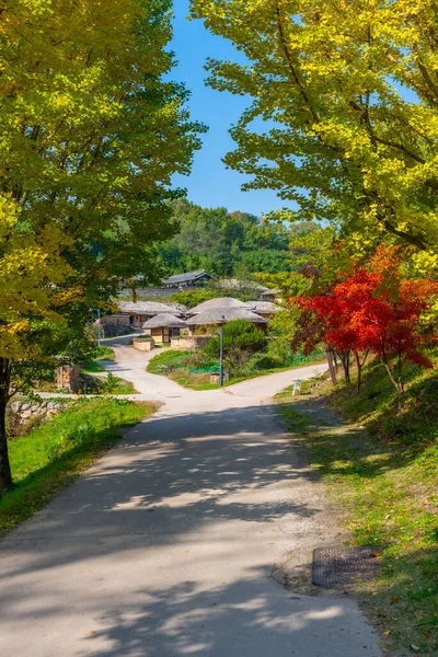 Typiska Bondgårdar Yangdong Folkby Sydkorea — Stockfoto