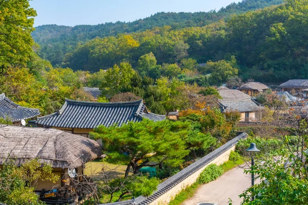 Casas Fazenda Típicas Yangdong Aldeia Popular República Coreia — Fotografia de Stock