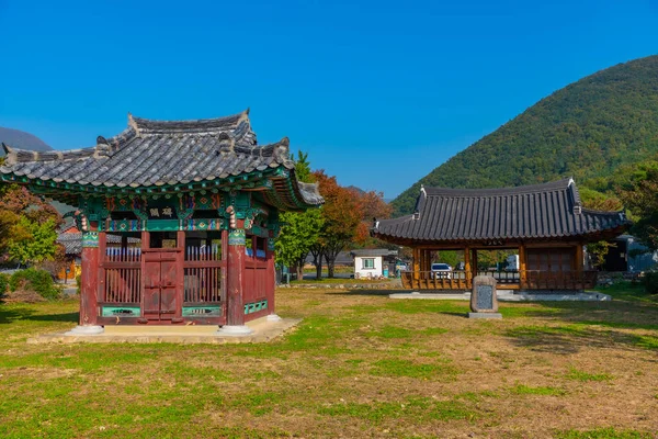 Pavilhão Madeira Dongnakdang República Coreia — Fotografia de Stock