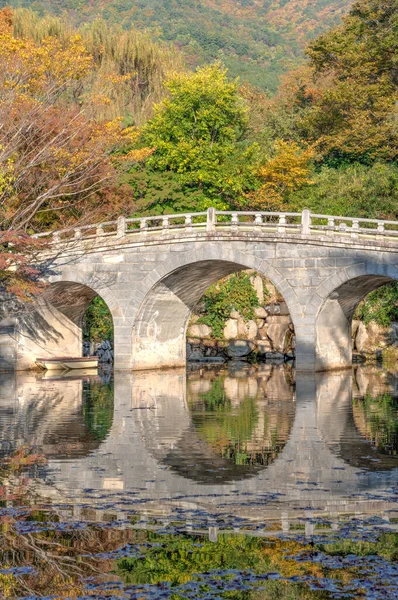 Kamenný Most Chrámu Bulguksa Gyeongju Korejská Republika — Stock fotografie