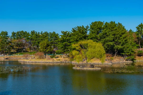 Parque Lagoa Anapji Gyeongju República Coreia — Fotografia de Stock