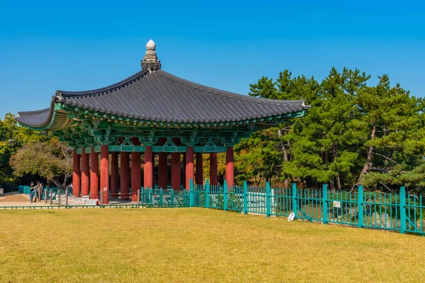 Antigo Palácio Real Lagoa Anapji Gyeongju República Coreia — Fotografia de Stock