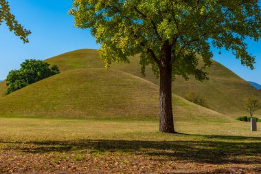 Kore Cumhuriyeti 'nin Gyeongju şehrinde birkaç kraliyet mezarı bulunan Tumuli Parkı.