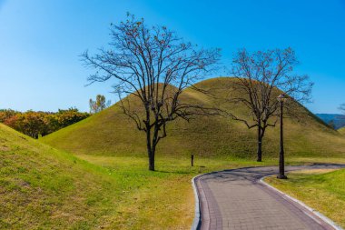 Kore Cumhuriyeti 'nin Gyeongju şehrinde birkaç kraliyet mezarı bulunan Tumuli Parkı.