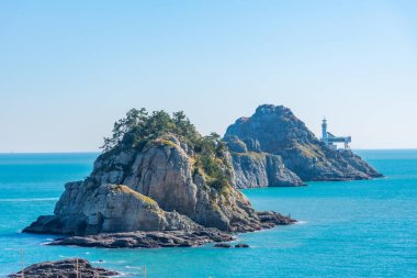 Busan yakınlarındaki Oryukdo Adası, Kore Cumhuriyeti