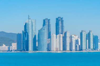 Busan Panoraması Kore 'nin Igidae kentinden izlendi