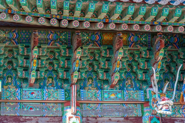 Elementos Decorativos Haedong Yonggungsa Templo Busan República Coreia — Fotografia de Stock