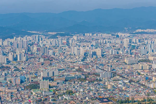 Luftaufnahme Von Wohngebäuden Daegu Republik Korea — Stockfoto
