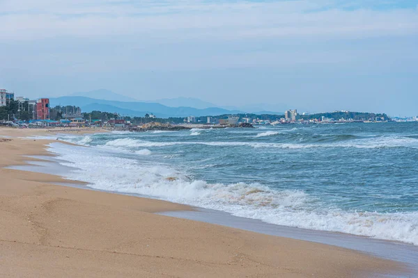 Pláž Gyeongpo Gangneungu Korejská Republika — Stock fotografie