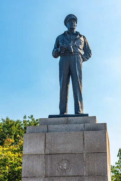 Statua Douglas Macarthur Incheon Repubblica Corea — Foto Stock