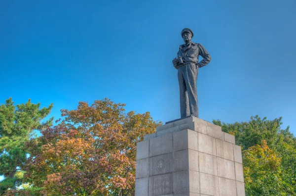 Statue Douglas Macarthur Incheon République Corée — Photo