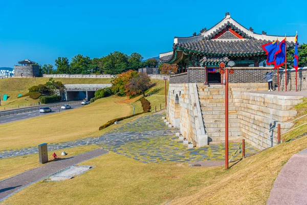 Changryongmun Gate Hwaseong Fortress Suwon Republic Korea — Stock Photo, Image