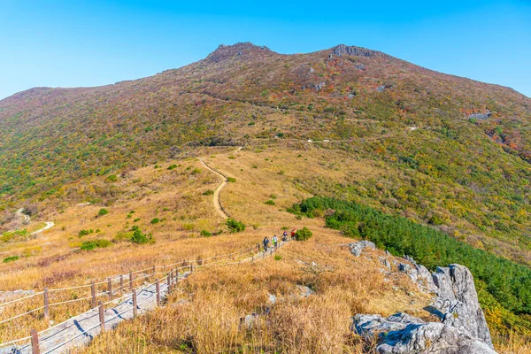Gipfel Des Mudeungsan Nationalparks Der Nähe Von Gwangju Republik Korea — Stockfoto