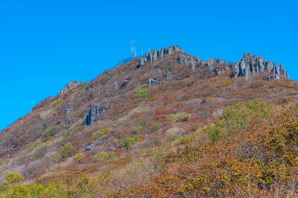 Picos Parque Nacional Mudeungsan Perto Gwangju República Coreia — Fotografia de Stock