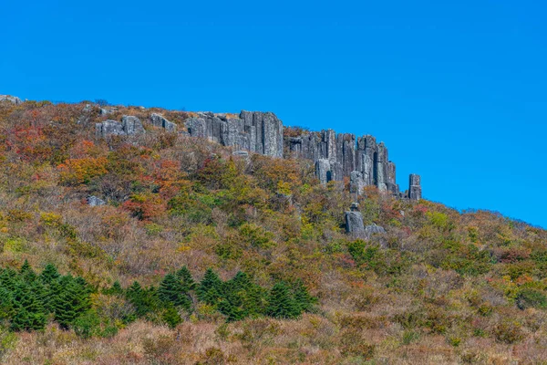 Kore Cumhuriyeti Gwangju Yakınlarındaki Mudeungsan Dağı Ndan Jusangjeolli Uçurumu — Stok fotoğraf