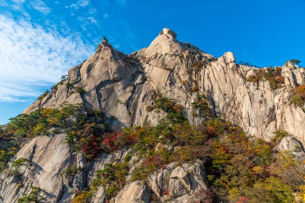 Picos Parque Nacional Bukhansan Perto Seul República Coreia — Fotografia de Stock