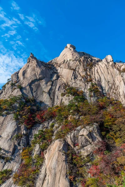 Vrcholy Národního Parku Bukhansan Soulu Korejská Republika — Stock fotografie