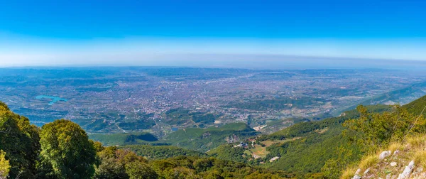 Flygfoto Över Tirana Från Berget Dajti Albani — Stockfoto