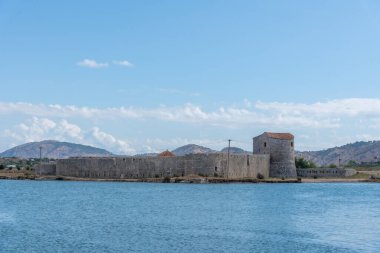 Arnavutluk 'un Butrint kentindeki Venedik Üçgen Kalesi